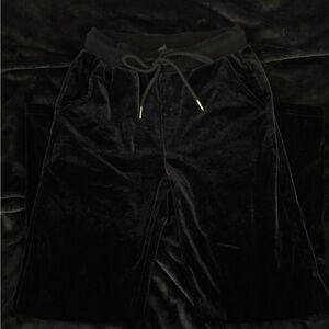 Black Velvet Joggers